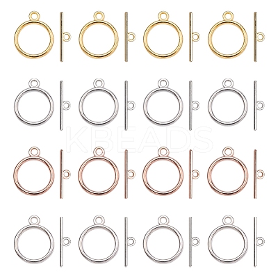 60Sets 4 Colors Alloy Toggle Clasps FIND-YW0001-37-1