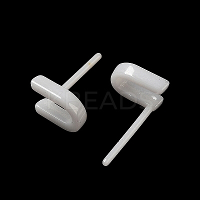 Hypoallergenic Bioceramics Zirconia Ceramic Stud Earrings EJEW-F340-04U-1