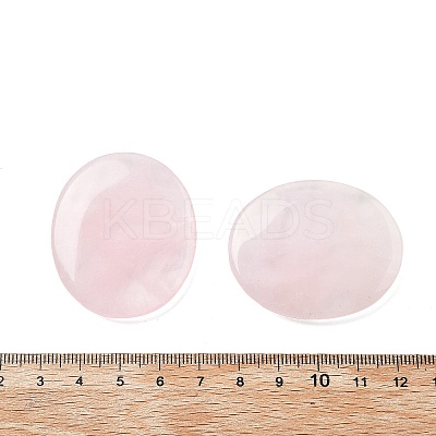 Natural Rose Quartz Cabochons G-A258-01L-1