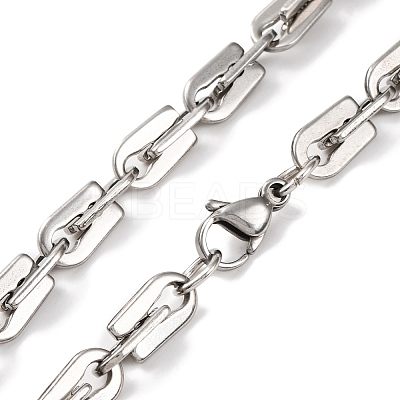 201 Stainless Steel Arch Link Chain Necklace NJEW-F222-23P-1