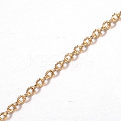 3.28 Feet Ion Plating(IP) 304 Stainless Steel Cable Chains X-CHS-P002-11G-0.5MM-1