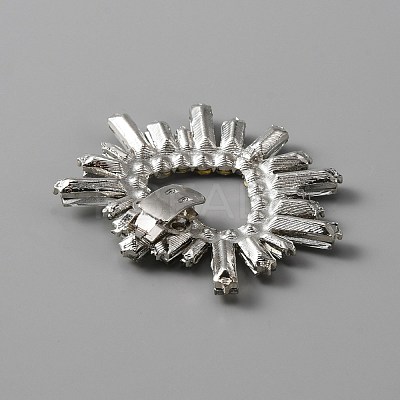 Alloy Crystal Rhinestone Shoe Decoration AJEW-WH0317-85P-1