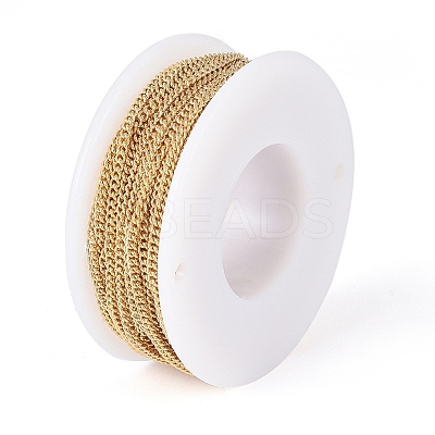 PVD Vacuum Plating 304 Stainless Steel Curb Chain CHS-G011-11G-03-1