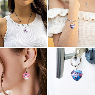 14Pcs 7 Styles Alloy Pendant FIND-TA0010-73-1