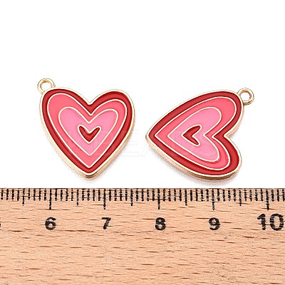 Rack Plating Alloy Enamel Pendants ENAM-N056-432B-1