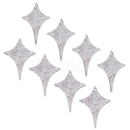 304 Stainless Steel Pendants STAS-UN0016-90P-1