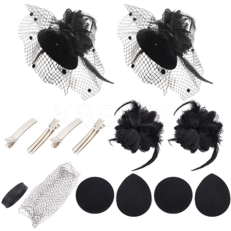 Fingerinspire Gothic Style  Fascinator DIY Kit DIY-FG0005-11-1