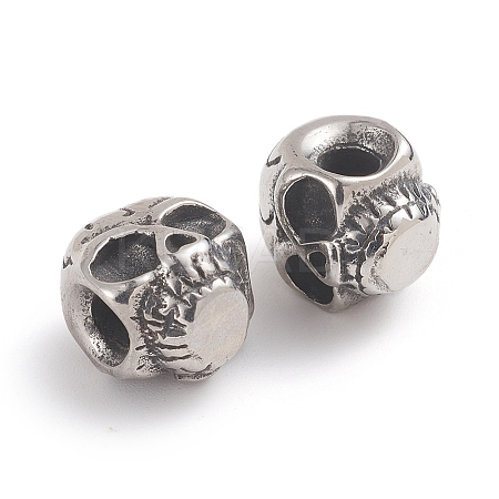 Halloween 304 Stainless Steel Beads STAS-F237-06AS-1