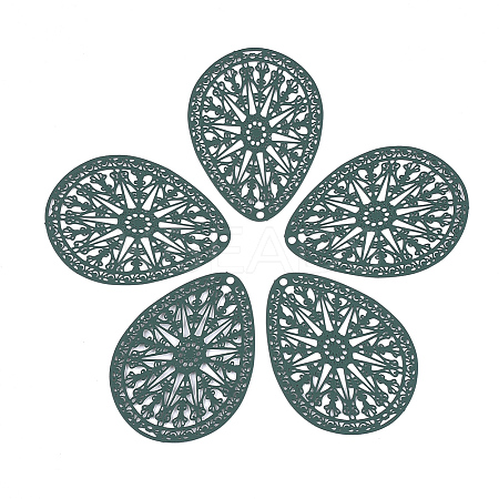 430 Stainless Steel Filigree Pendants LS-X-STAS-S108-16B-1