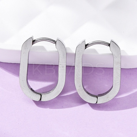 Tarnish Resistant 304 Stainless Steel Huggie Hoop Earrings STAS-H156-11A-P-1