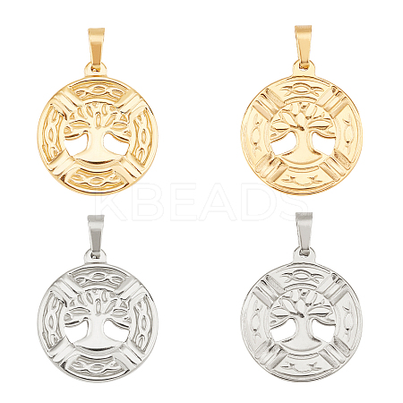 PVD Vacuum Plating 304 Stainless Steel Pendants STAS-UN0019-13-1