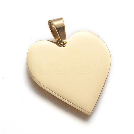 304 Stainless Steel Stamping Blank Tag Pendants X-STAS-F214-02G-1