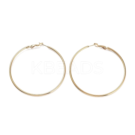 Ring 304 Stainless Steel Hoop Earrings for Women Men EJEW-B049-02G-G-1