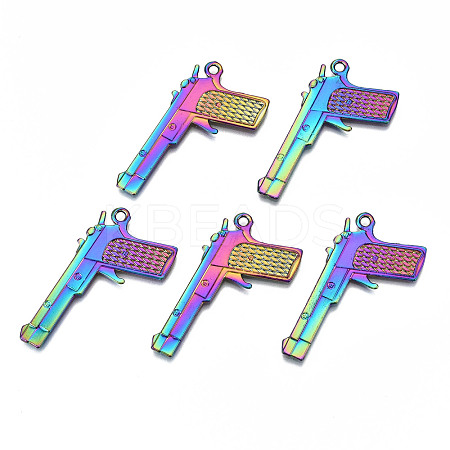 Rainbow Color Alloy Pendants PALLOY-S180-018-RS-1