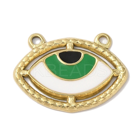Ion Plating(IP) 304 Stainless Steel Enamel Pendants STAS-B067-01G-01-1