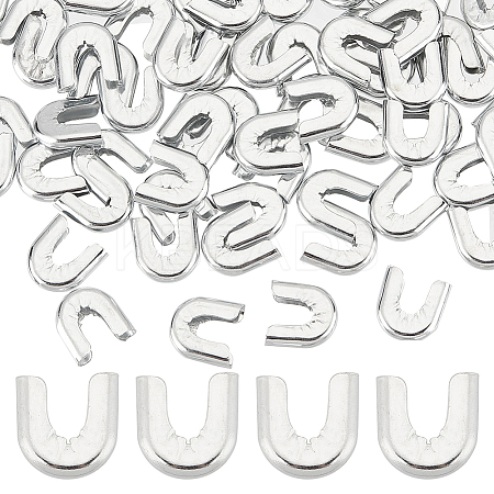 100Pcs Carbon Steel Fishbone Chain End Cap Cover FIND-GF0005-06-1
