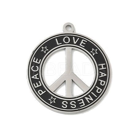304 Stainless Steel Pendants STAS-F326-07P-1