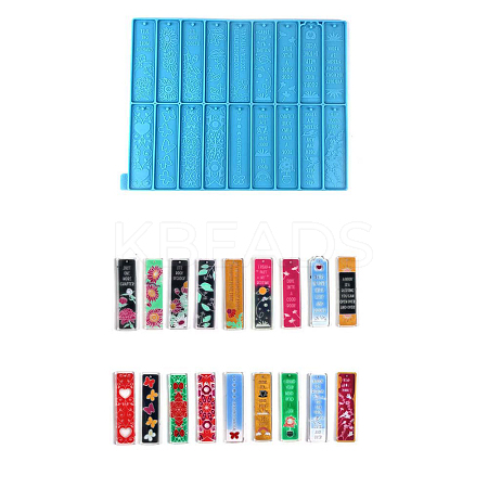 Rectangle DIY Bookmark Silicone Molds PW-WG45064-02-1