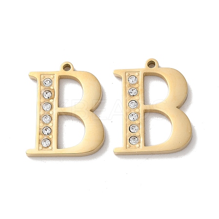 Real 14K Gold Plated 304 Stainless Steel Pendants STAS-L022-157G-B-1