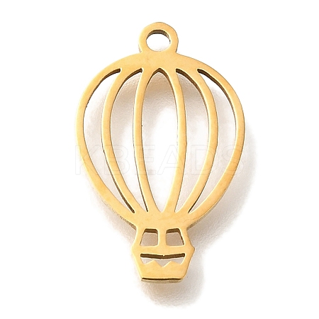 201 Stainless Steel Pendants STAS-R136-07G-1