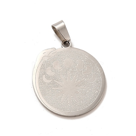 Non-Tarnish 201 Stainless Steel Pendants LS-STAS-B037-04P-1