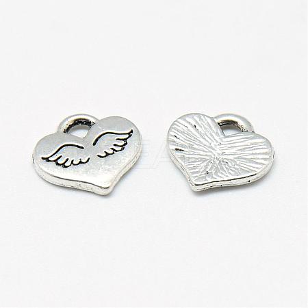 Tibetan Style Alloy Charms TIBE-S301-023AS-RS-1