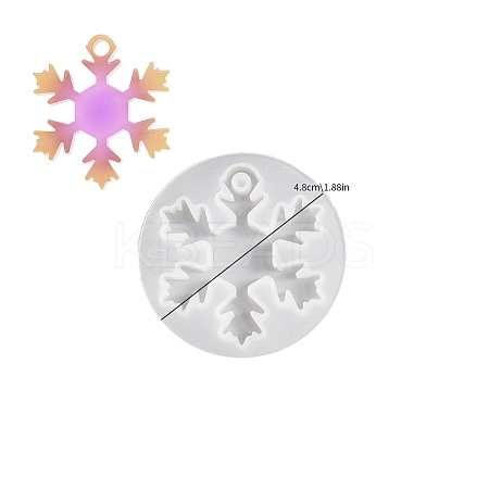 Christmas Snowflake DIY Silicone Pendant Molds DIY-A054-01A-1