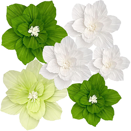 6Pcs Crepe Paper Artificial Flowers DIY-WH20007-272C-1