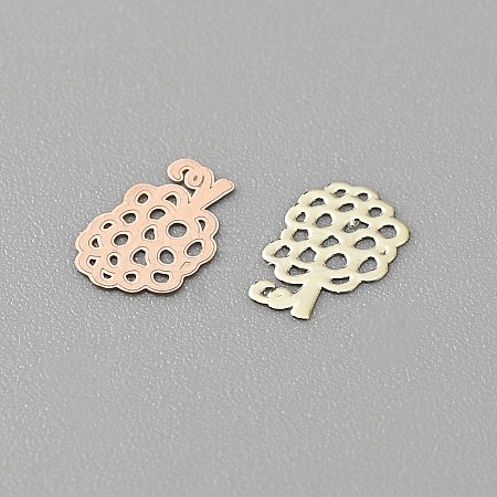 Fruit Style Brass Cabochons MRMJ-WH0003-08J-G-1