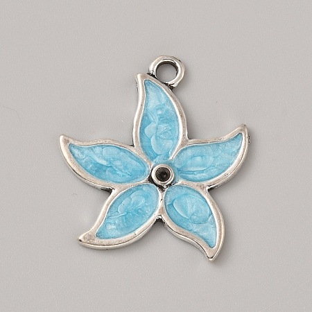 Ocean Theme Alloy Enamel Pendants LS-ENAM-CJC0022-14F-AS-1