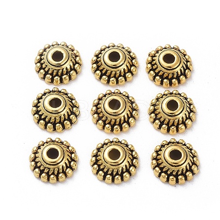 Tibetan Style Alloy Caps LS-GLF1235Y-NF-1