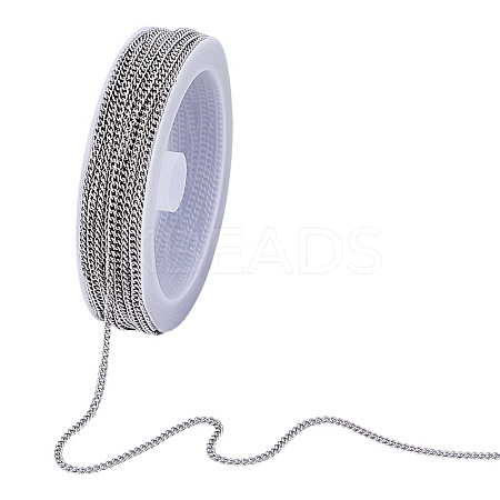 10M 304 Stainless Steel Curb Chains CHS-UN0001-34-1