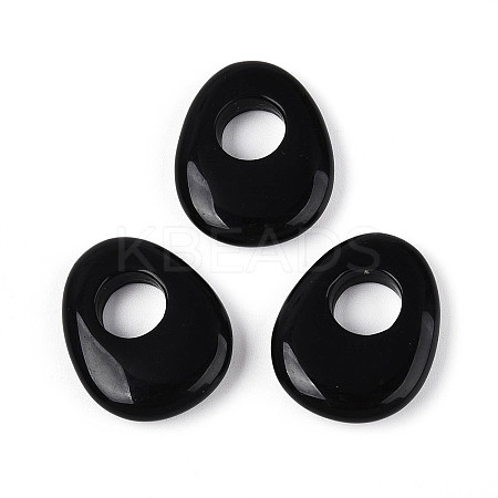 Natural Obsidian Pendants X-G-T144-09J-1