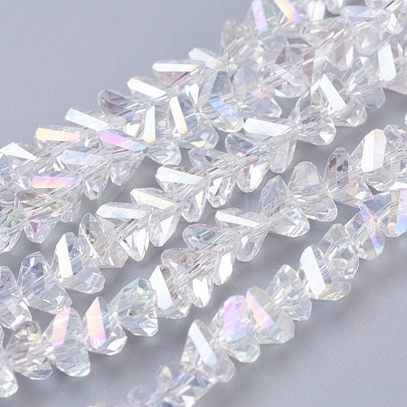 Electroplate Glass Beads Strands EGLA-J146-6mm-AB01-1
