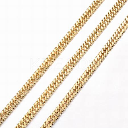 Ion Plating(IP) 304 Stainless Steel Cuban Link Chains CHS-H007-69G-1