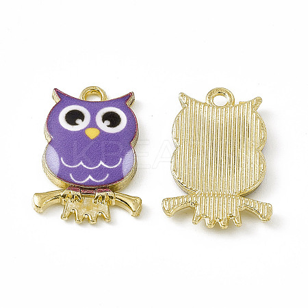 Painted Alloy Pendants LS-PALLOY-P288-01G-12-1