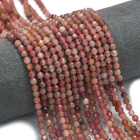 Natural Strawberry Quartz Beads Strands G-A260-A42-01-1