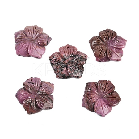 Natural Rhodonite Carved Pendants G-B097-01A-09-1