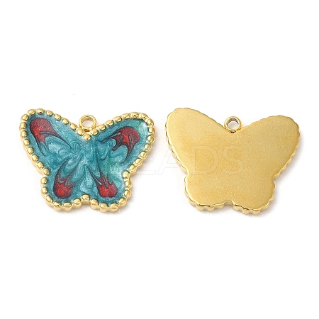 304 Stainless Steel Enamel Pendants STAS-K256-02G-01-1