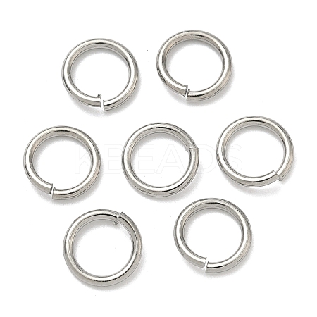 Non-Tarnish 304 Stainless Steel Open Jump Rings X-STAS-R065-38-1