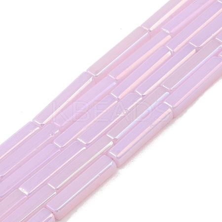 Electroplate Glass Beads Strands EGLA-Q128-11A-AB03-1