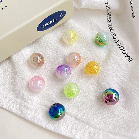 Opaque Acrylic Beads OACR-E028-02-1
