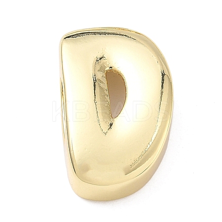 Brass Initial Beads KK-B167-27G-01D-1