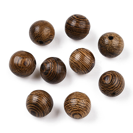 Natural Wenge Wood Beads WOOD-S659-17-LF-1
