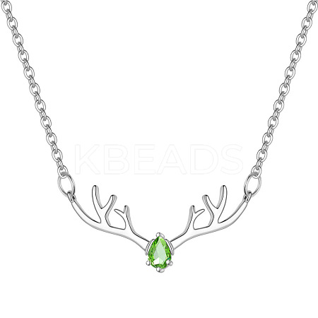 Deer Urn Ashes Pendant Necklace PW-WG78BFC-08-1