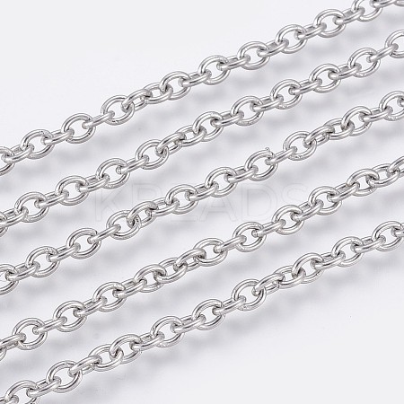 304 Stainless Steel Cable Chains CHS-F006-02D-P-1