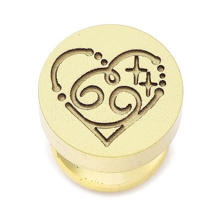 Constellation Golden Tone Wax Seal Brass Stamp Heads STAM-P002-02G-04-1