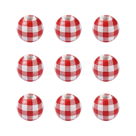 Natural Wooden Beads WOOD-TAC0010-05E-1