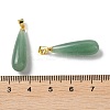 Natural Green AventurineTeardrop Pendants X-G-Q005-03G-06-3