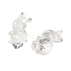 Synthetic Quartz Crystal Rabbit Figurines DJEW-Z006-01-1